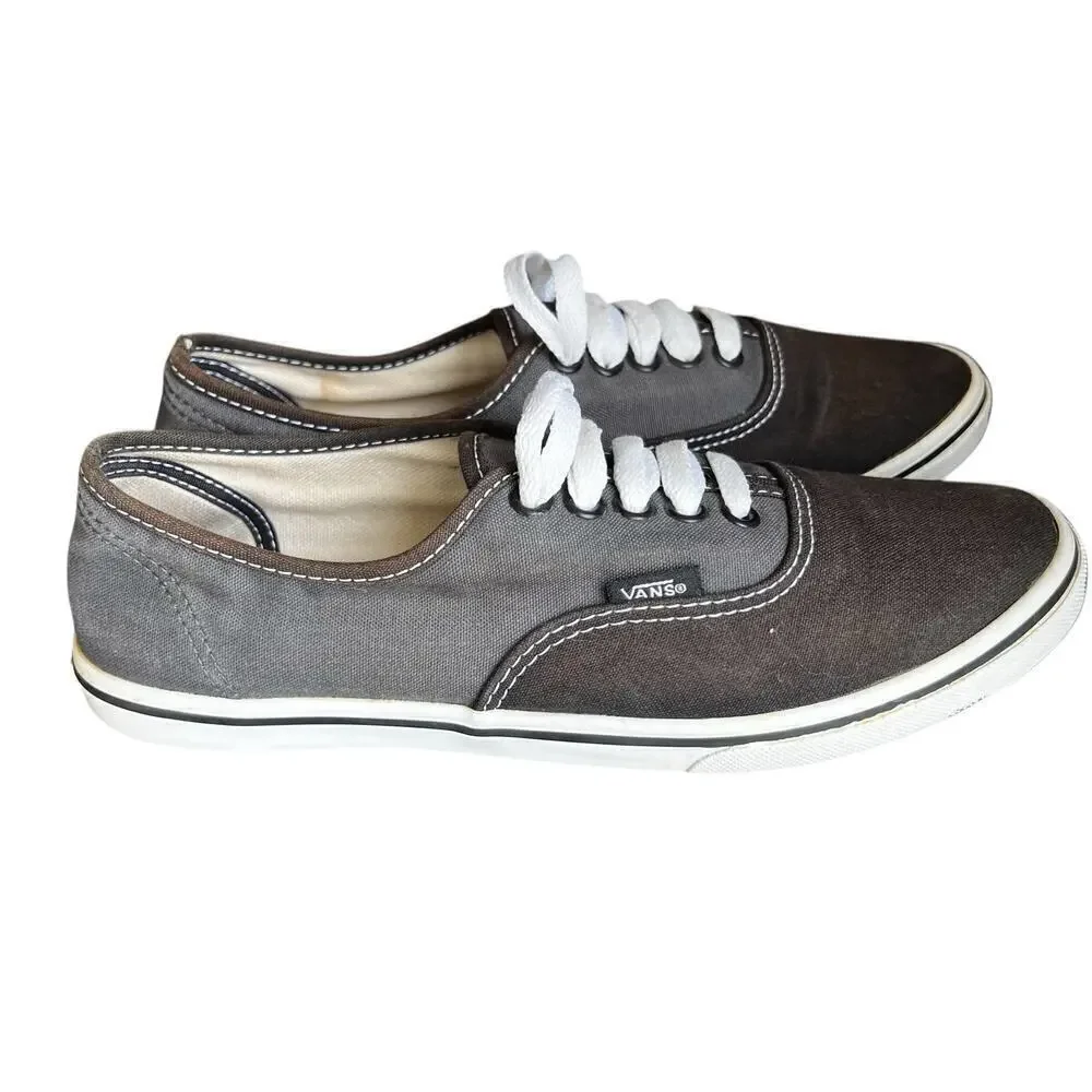 VANS two tone gray Old Skool SK8 Woman’s mock laceup slip on sneakers size 7.5